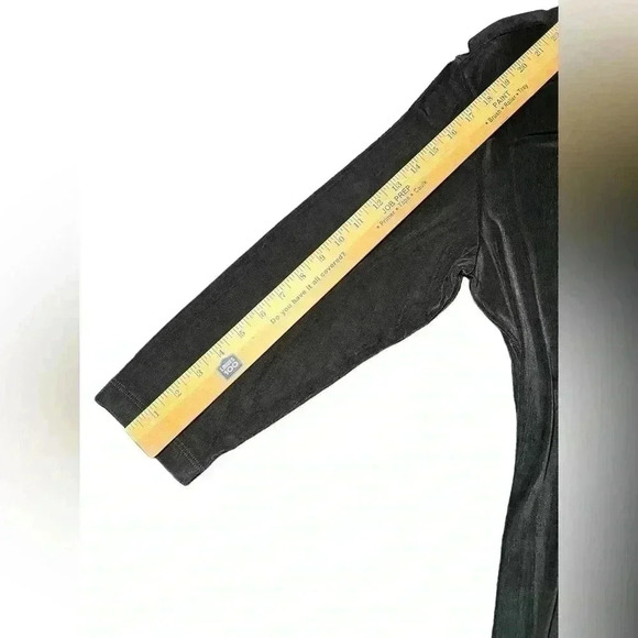 Chicos Travelers 2 Faux Wrap Dress Size Large Black Knit V-neck 3/4 Sleeves - Picture 7 of 11